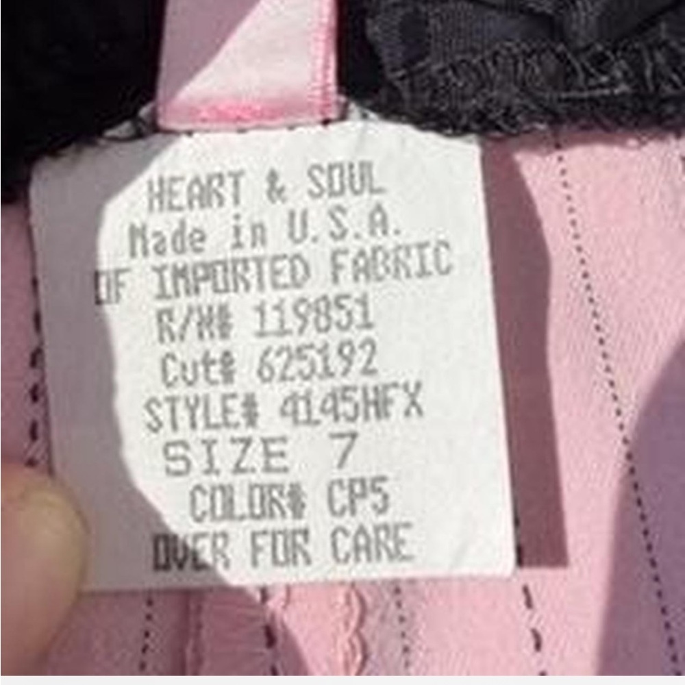 2000s Pink pinstripe cropped pants - Picture 3 of 5